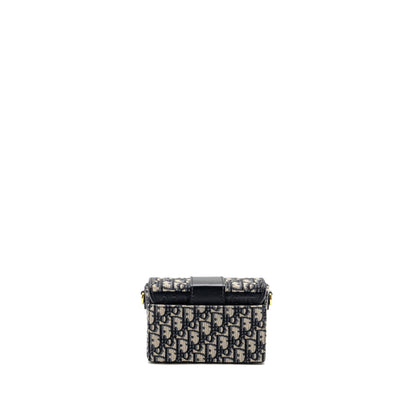 Dior 30 Montaigne Box Blue Oblique Jacquard