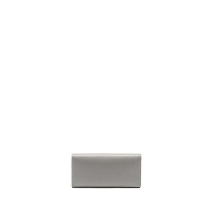 Fendi Vitello Liberty Studded Chain Wallet Calfskin Grey / Multicolour