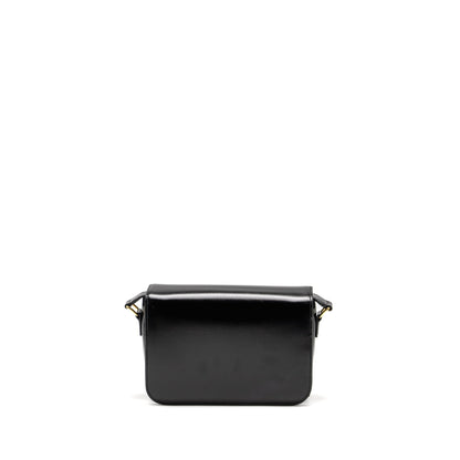 Celine Classic Triomphe Purse Shiny Calfskin Black