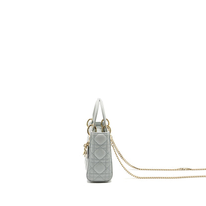 Dior Mini Lady Dior Lambskin Light Blue