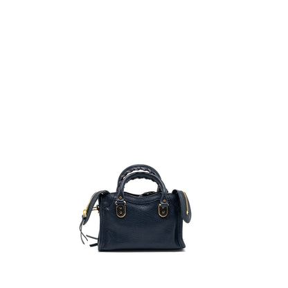 Balenciaga Nano City Purse Navy