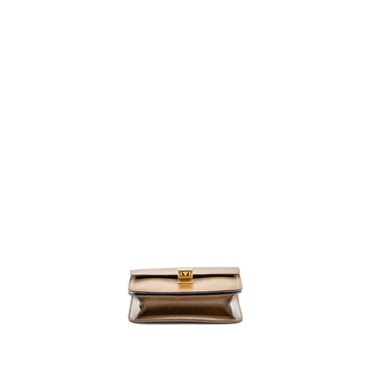 Celine Teen Classic Box Purse Calfskin Camel