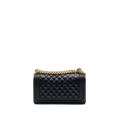Chanel Medium Classic Boy Bag Caviar Black GHW