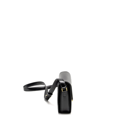 Celine Classic Triomphe Purse Shiny Calfskin Black