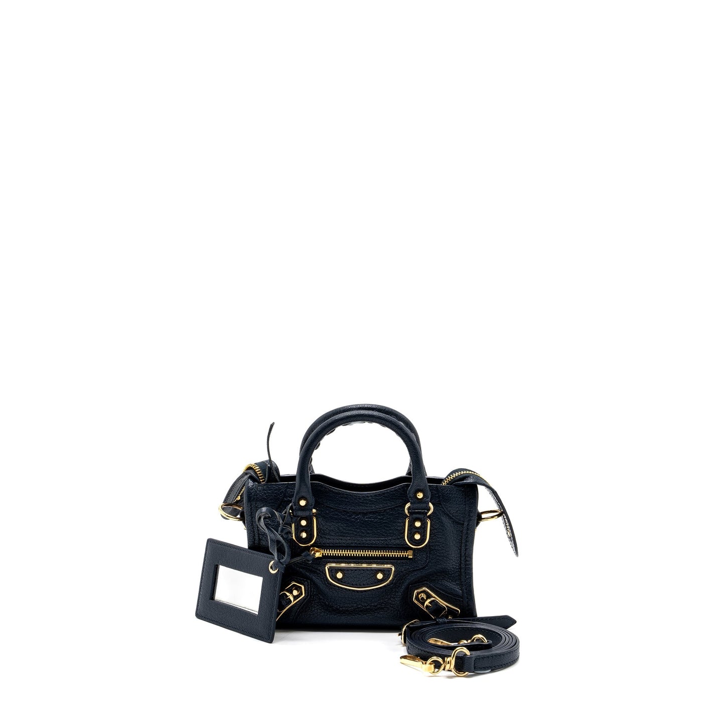 Balenciaga Nano City Purse Navy