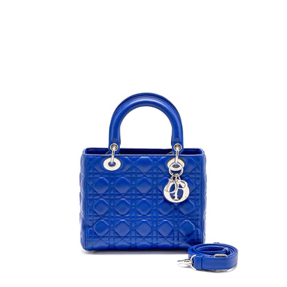 Dior Medium Lady Dior Lambskin Blue