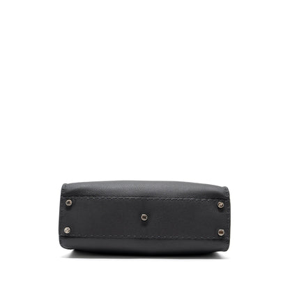 Fendi Medium Peekaboo Purse Selleria Leather Black