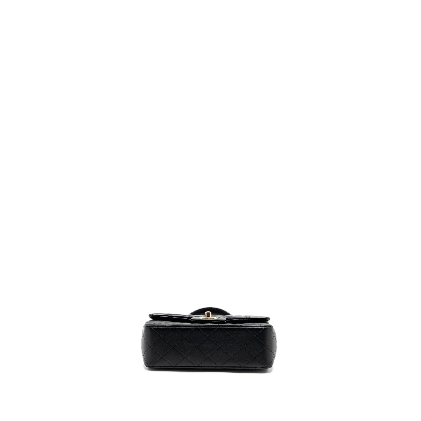 Chanel Top Handle Mini Rectangular Lambskin Black LGHW(Microchip)