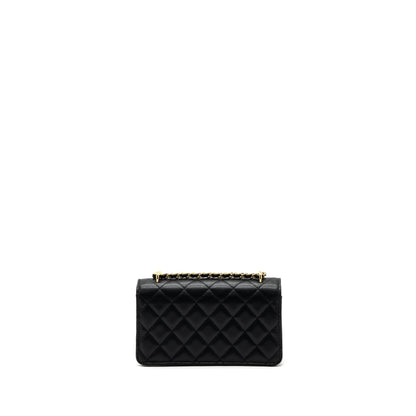Chanel 23s Wallet On Chain with bag Charm Caviar Black GHW(Microchip)