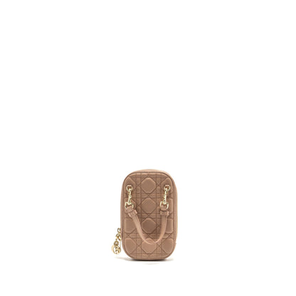 Dior Lady Dior Call'in Dior Phone Holder Lambskin dusty pink