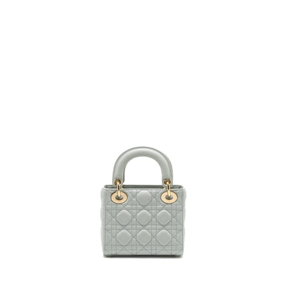Dior Mini Lady Dior Lambskin Light Blue