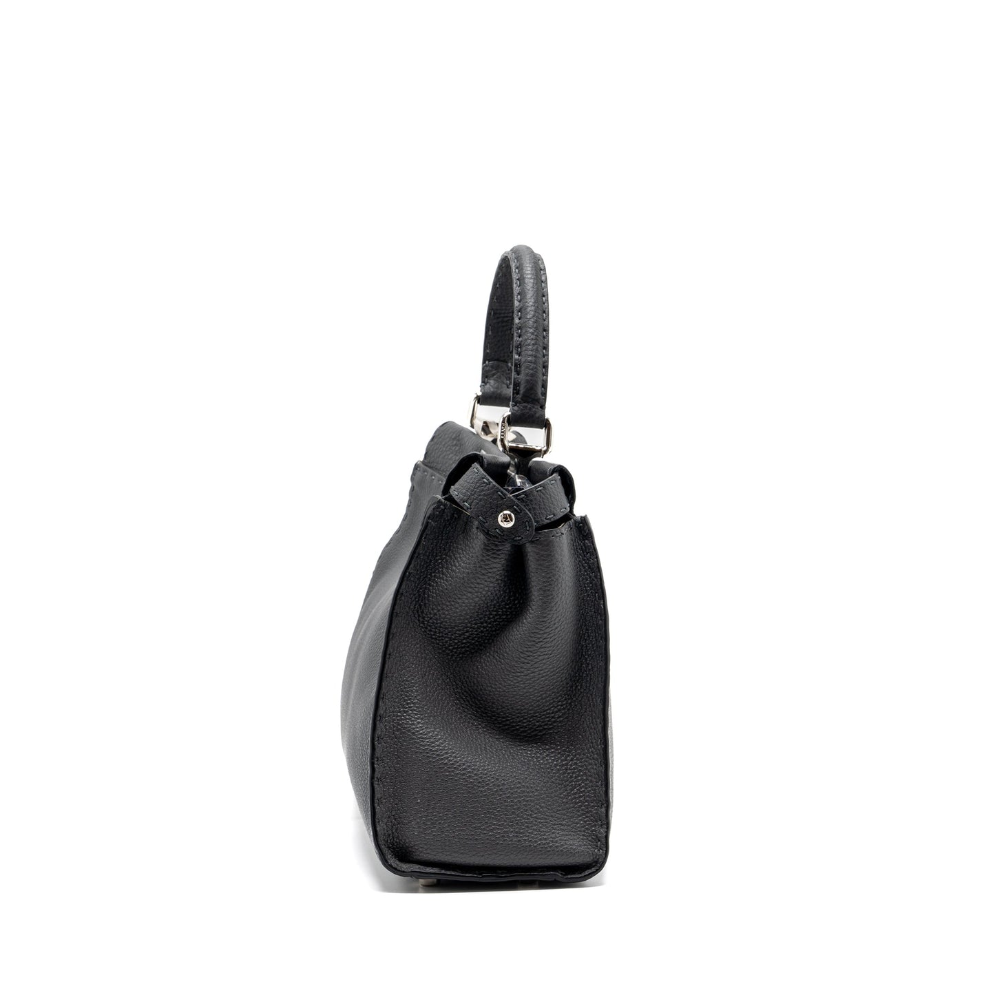 Fendi Medium Peekaboo Purse Selleria Leather Black