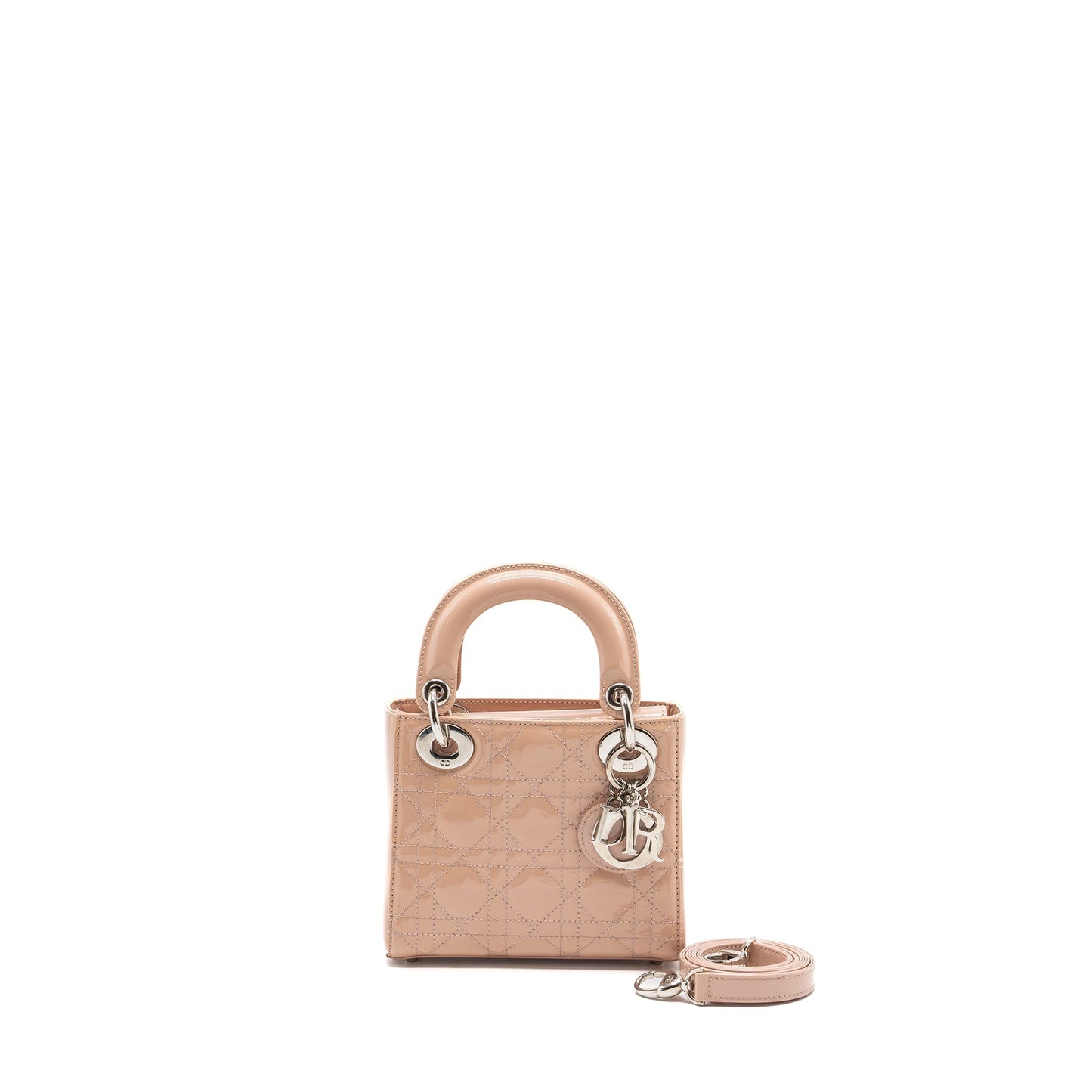 Dior Mini Lady Dior Patent Leather Light Pink