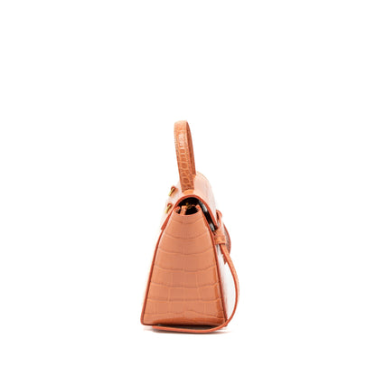Celine Nano Belt Purse Crocodile-Embossed Calfskin Lychee