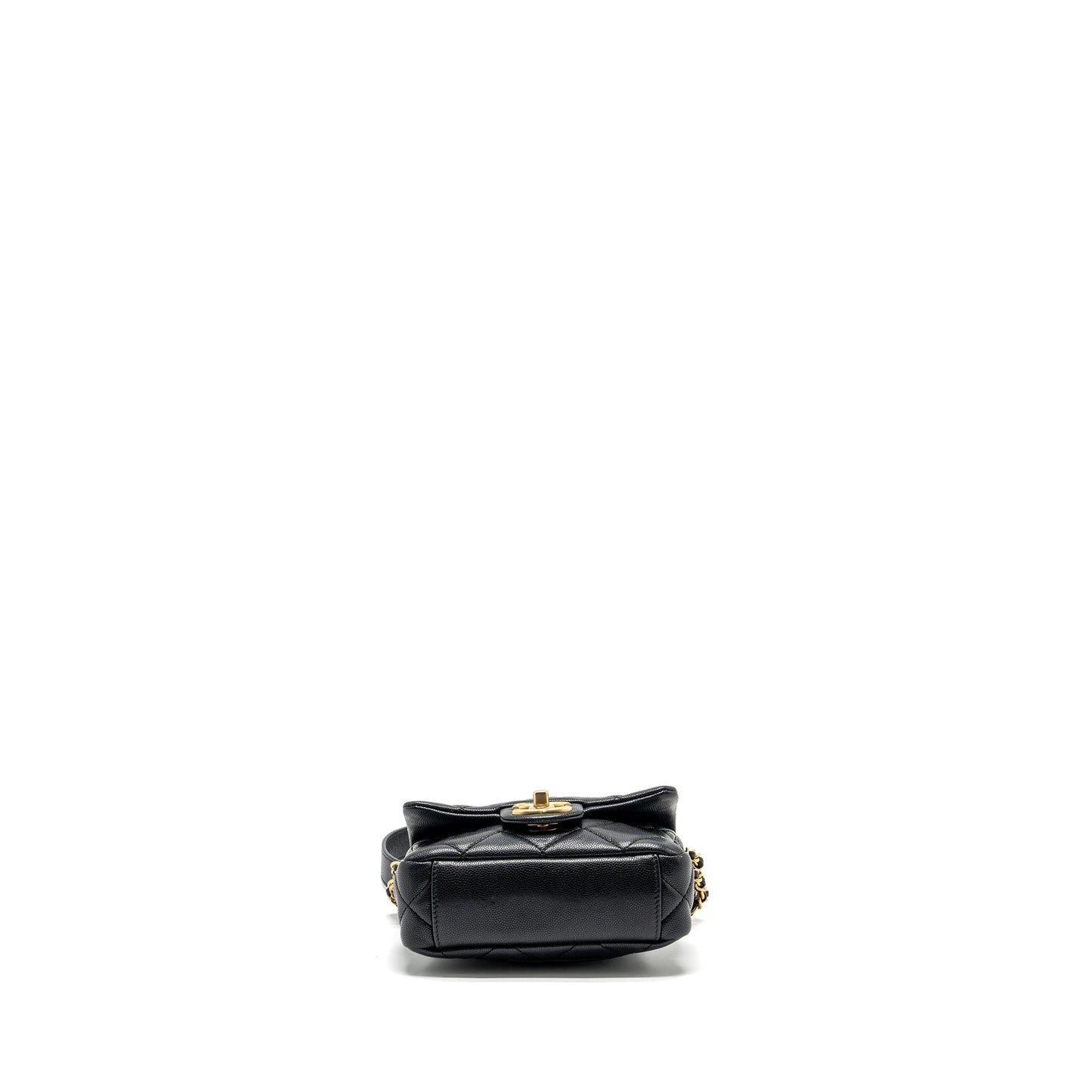 Chanel Mini Twist Your Button Flap Bag Caviar Black GHW (Microchip)