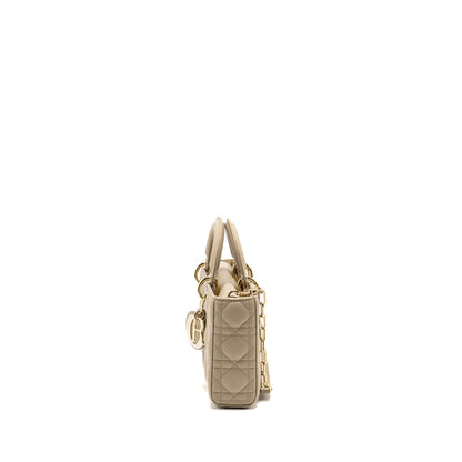Dior Medium Lady D-Joy Purse Lambskin Beige