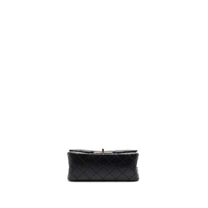 Chanel Mini 2.55 Reissue Flap Bag Aged Calfskin Black Brushed GHW (Microchip)