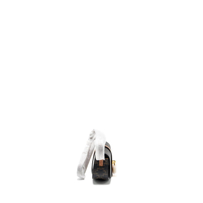 Celine Clutch on Strap Tabou in Triomphe canvas / calfskin tan