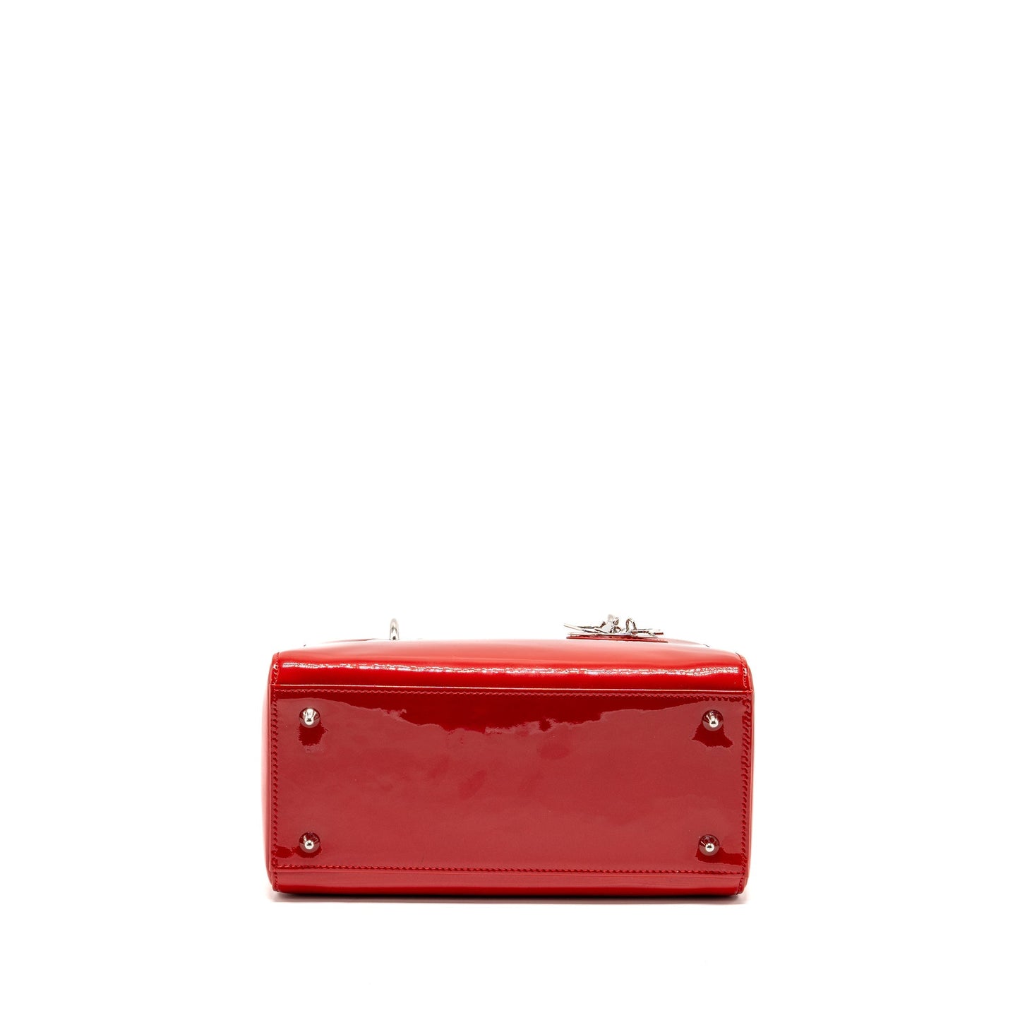 Dior Medium Lady dior patent red