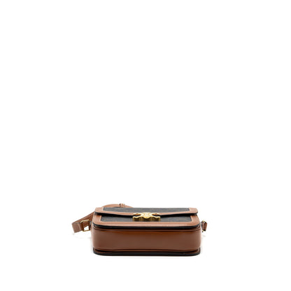 Celine Classic triomphe Purse canvas / calfskin tan