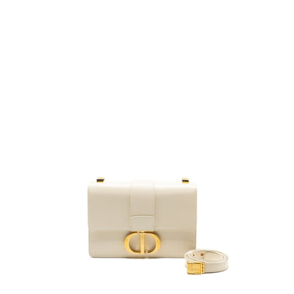 Dior 30 Montaigne Purse calfskin white