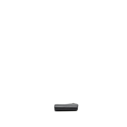 Dior Saddle Flap Card Holder Goatskin Black