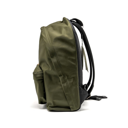 Burberry Logo / Icon Stripe Backpack Nylon Dark Green/Multicolour