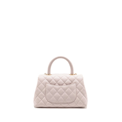 Chanel Small Coco handle caviar light pink LGHW