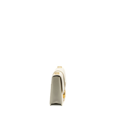 Dior 30 Montaigne Purse calfskin white