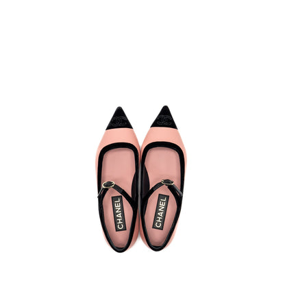 Chanel size 36.5 merry Janeâs shoes pink / black