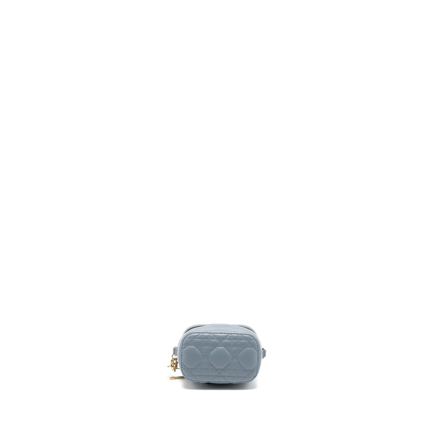 Dior Micro Lady Dior Vanity Case Lambskin Light Grey