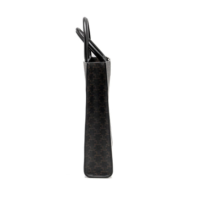 Luxury CELINE Vertical Cabas in Triomphe Canvas Black / Multicolour
