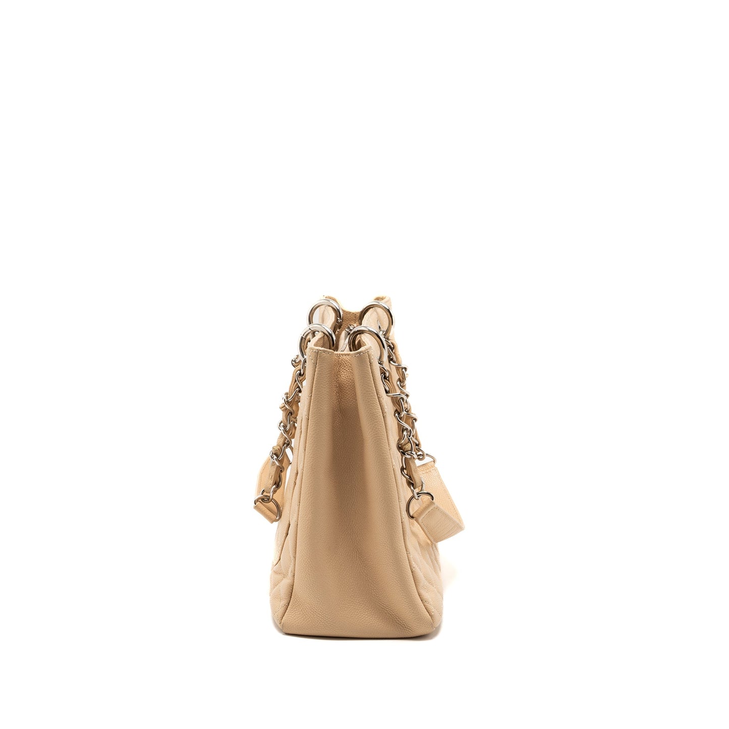 Chanel Grand Shopping Tote Caviar Beige SHW
