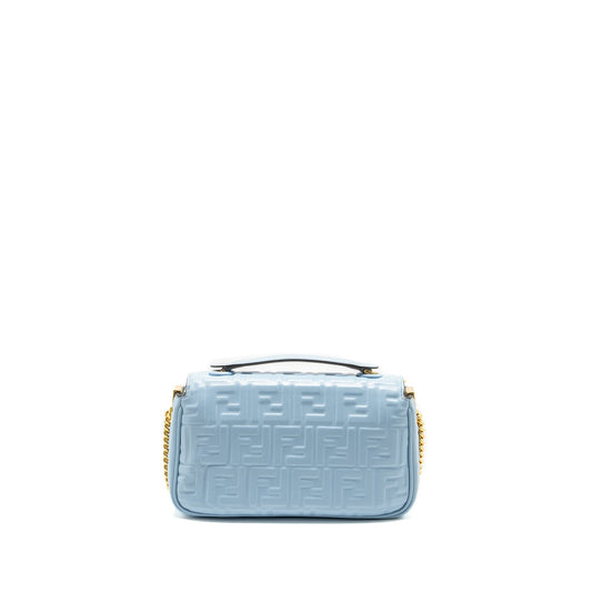 Fendi baguette chain midi Nappa light blue