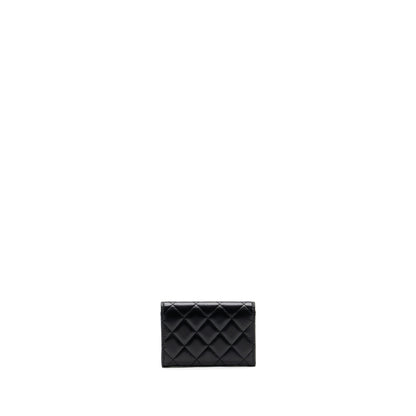 Chanel Classic Flap card holder Lambskin Black SHW