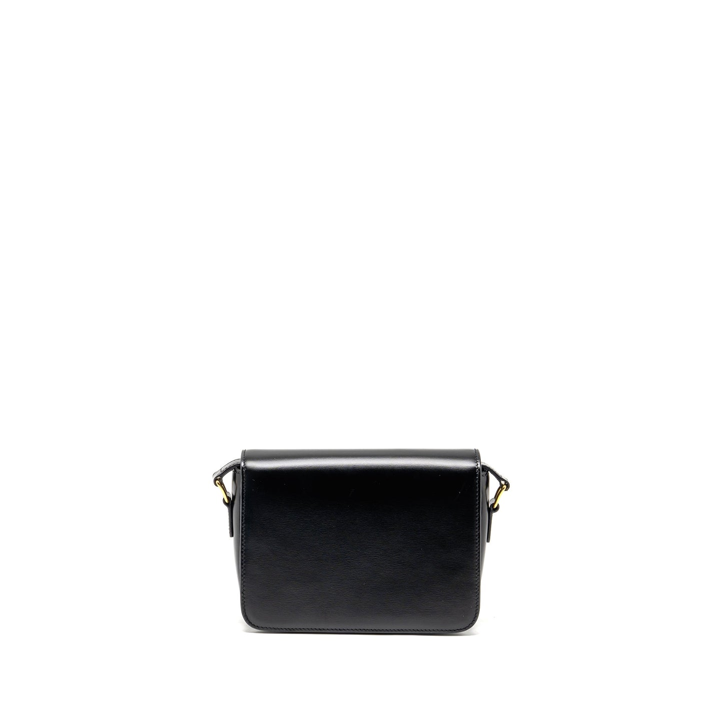 Celine Teen Triomphe Purse Shiny Calfskin Black