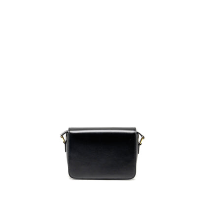 Celine Teen Triomphe Purse Shiny Calfskin Black