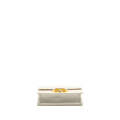 Dior 30 Montaigne Purse calfskin white