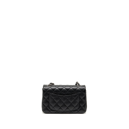 Chanel Mini Rectangular flap bag caviar black SHW