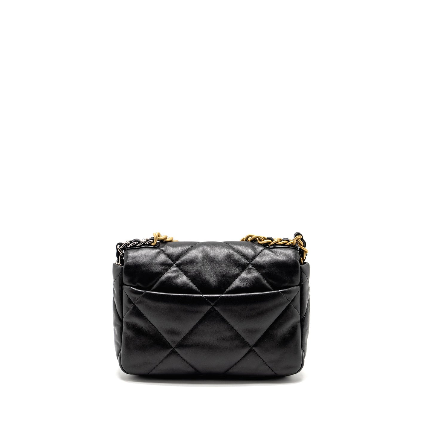 Chanel Small 19Bag Lambskin Black Multicolour Hardware