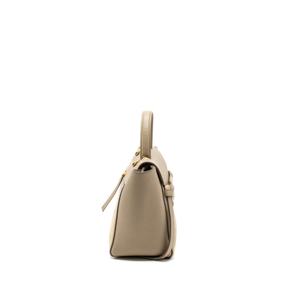 Celine Micro Belt Purse Grained Calfskin Beige