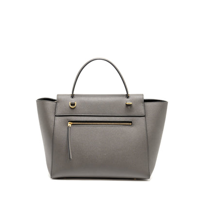 Luxury CELINE Mini Belt Bag Calfskin Grey GHW