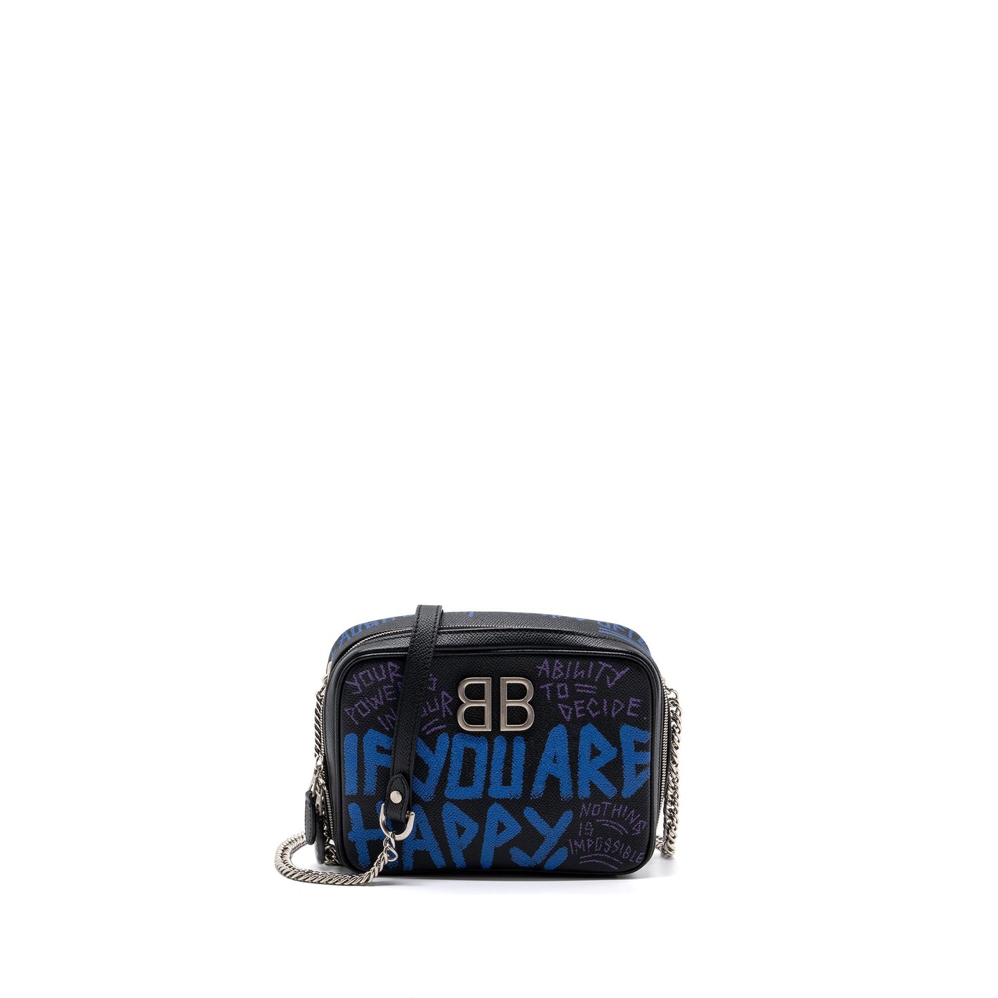 Balenciaga Camera Purse leather Black/multicolour