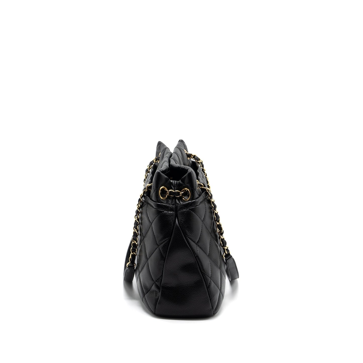 Chanel Matelasse Chain Tote Bag Caviar Black GHW