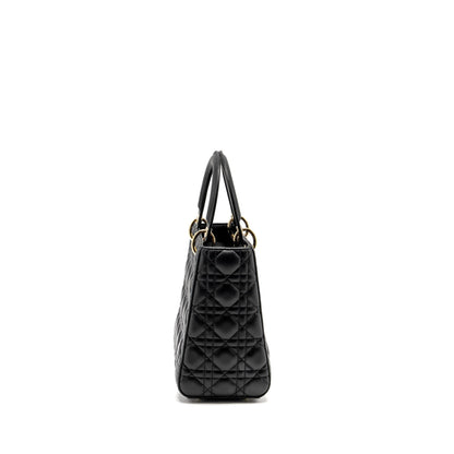 Dior Medium Lady Dior Lambskin Black