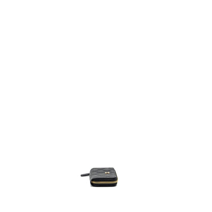 Chanel Zip Card Holder Caviar Black GHW