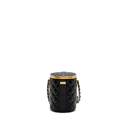 Chanel 21A Vanity With Chain Lambskin Black GHW (Microchip)