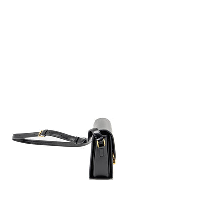 Celine Teen Triomphe Purse Shiny Calfskin Black
