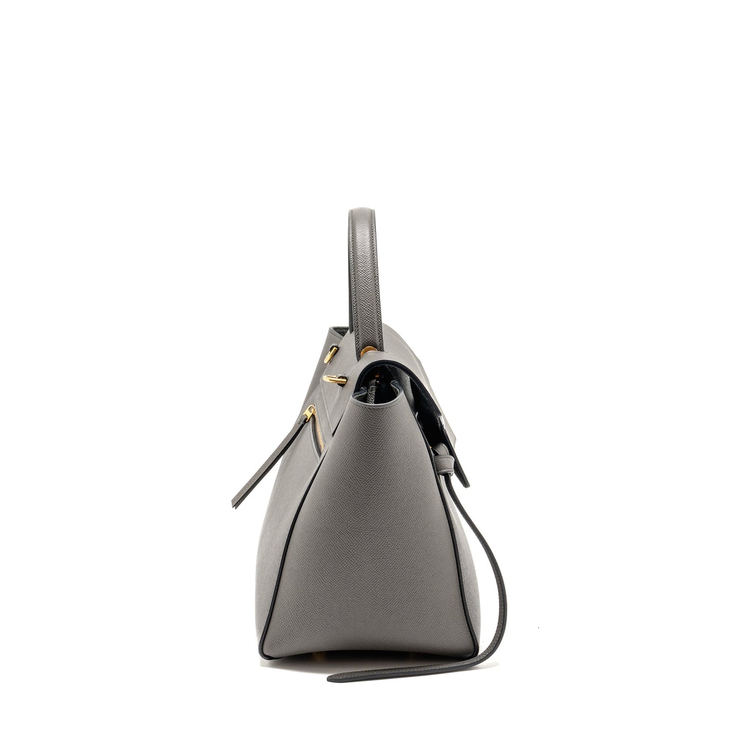 Luxury CELINE Mini Belt Bag Calfskin Grey GHW