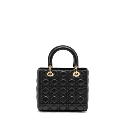 Dior Medium Lady Dior Lambskin Black